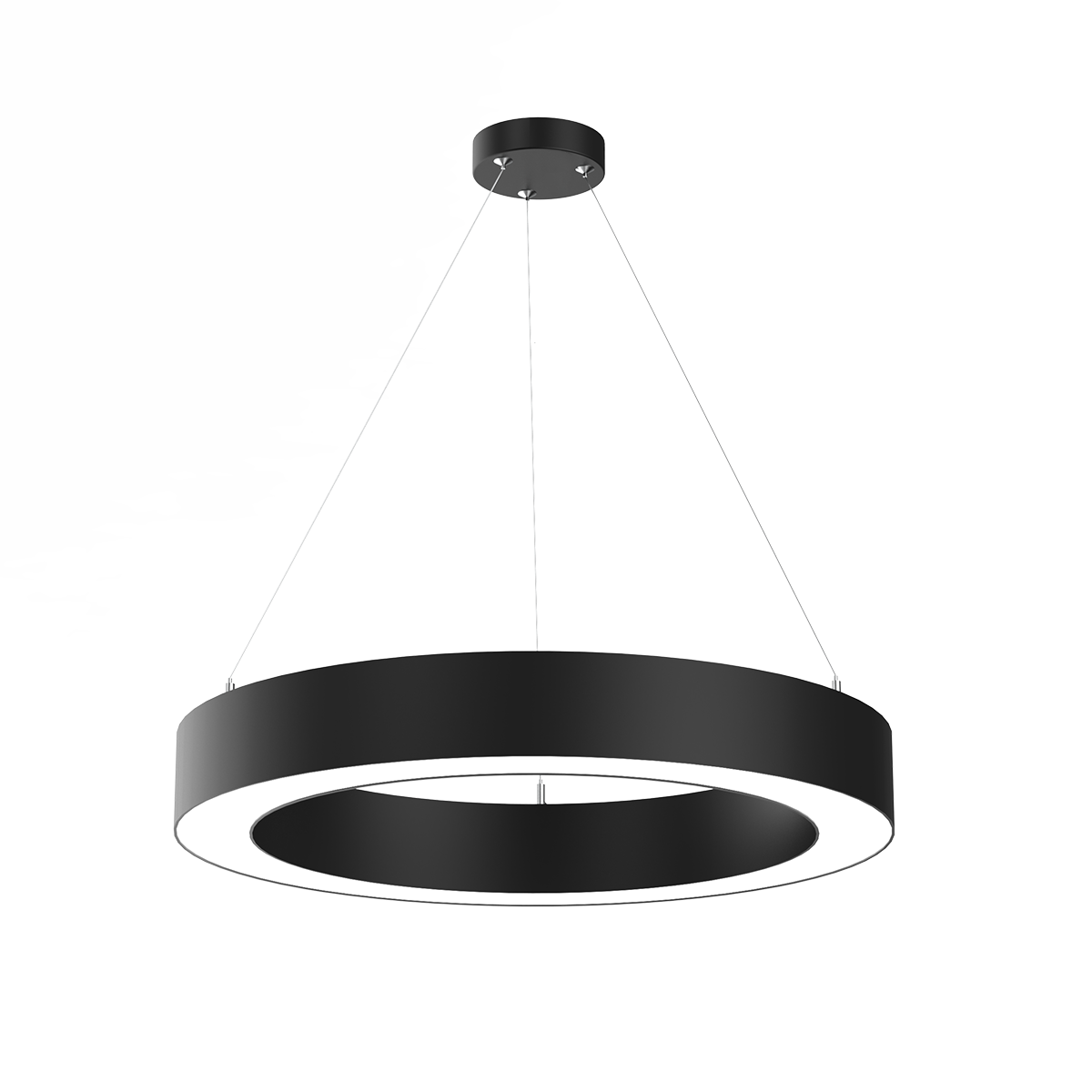 OLA Ringleuchte D600 × B65 × H82 mm, 48 W, 115 lm/W, DALI-2 dimmbar, IP20